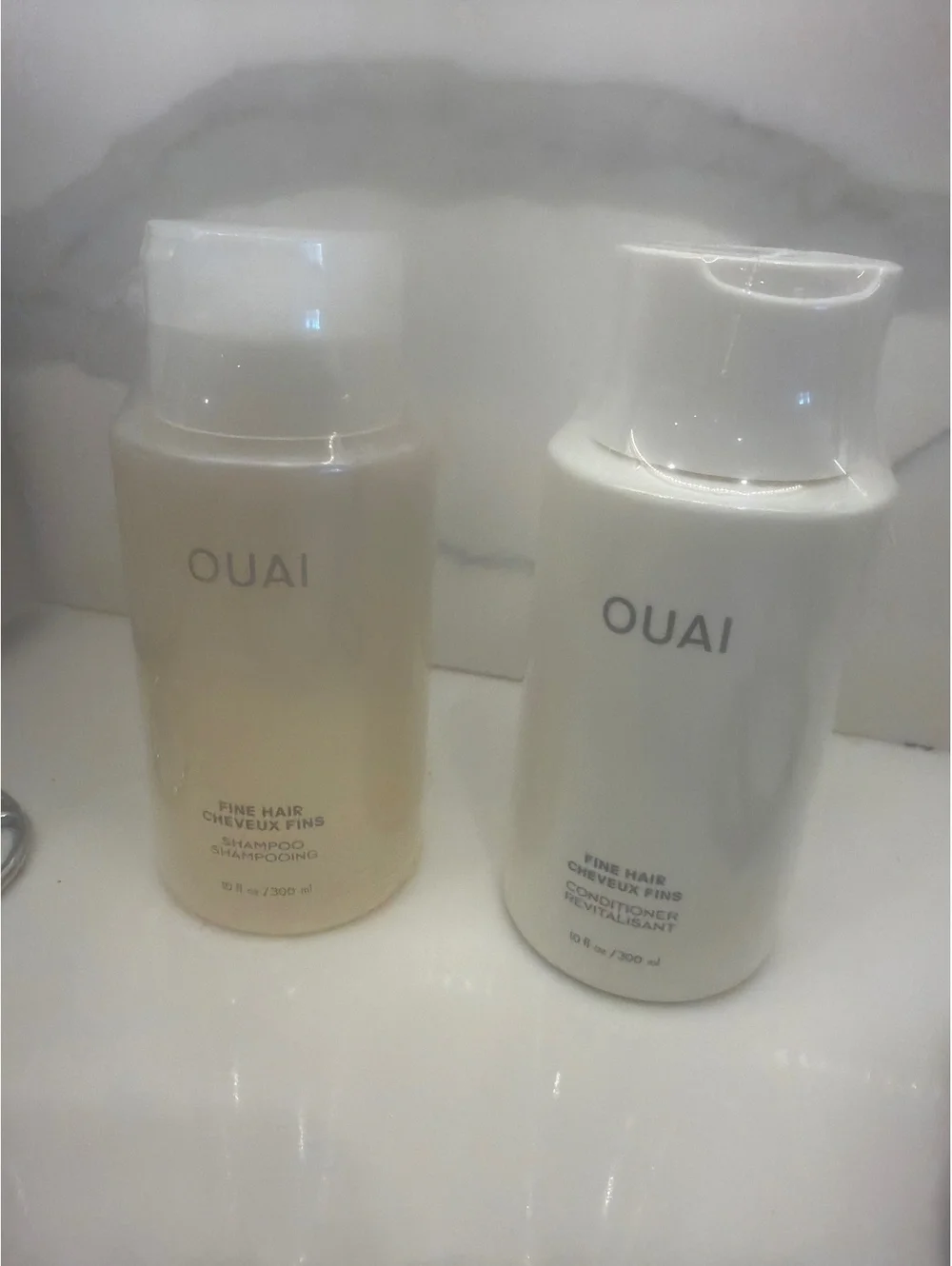 Ouai shampoo and conditioner for fine hair 10 oz per bottle